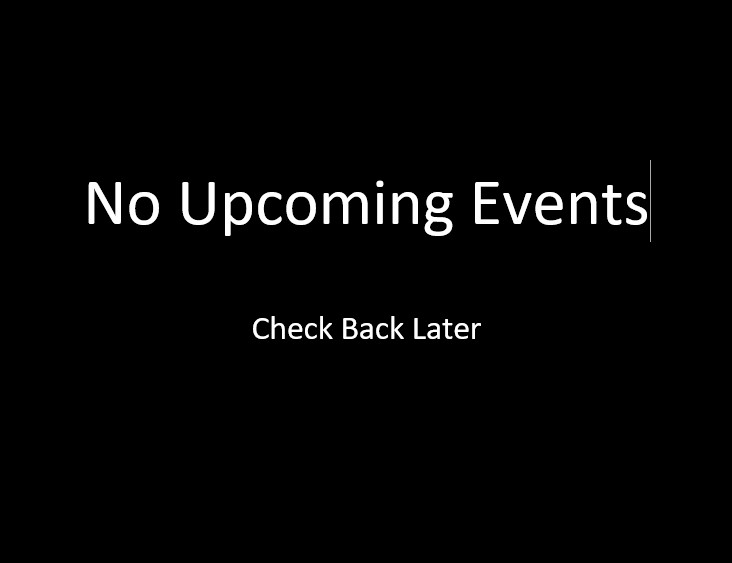 No Upcoming Events